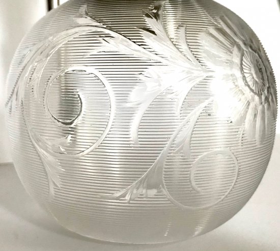 Decanter per succo in cristallo e argento