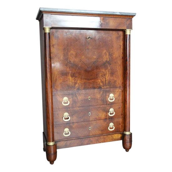 Empire Secretary In Walnut early XIX