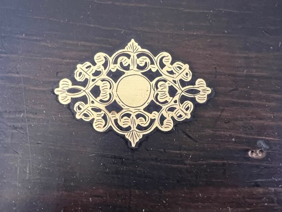 Grande scatola di legno annerito Napoleone 3 XIX secolo