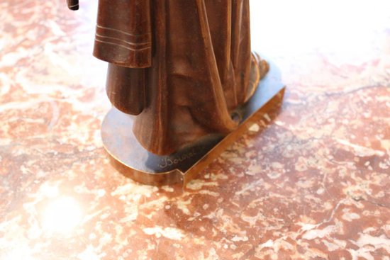 Scultura di un suonatore di mandolino di Bouret