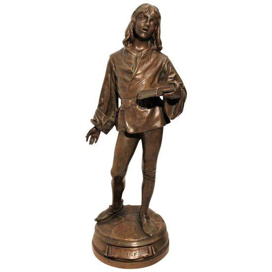Bronze auf drehbarem Sockel signiert Friedrich Beer fondeurs Susse frères Paris XIX.