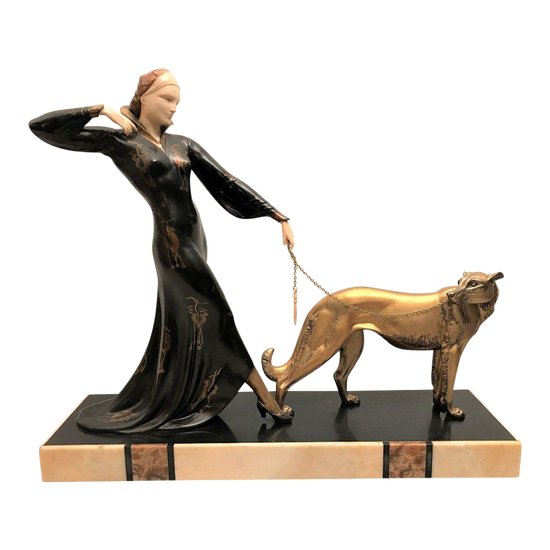 Sculpture chryséléphantine  époque art déco