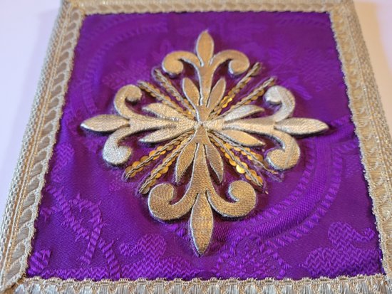 Pâle ancien brodé, époque fin XIXe siècle