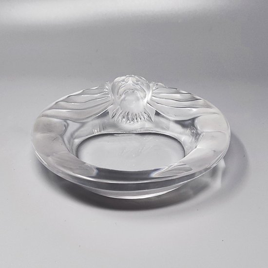 1970 Superbe ensemble de fumeurs par Lalique. Signé en bas. Fabriqué en France