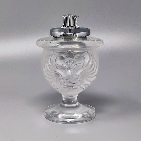 1970 Superbe ensemble de fumeurs par Lalique. Signé en bas. Fabriqué en France