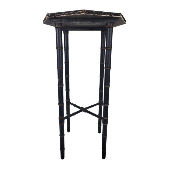 Tisch / Sellette Napoleon III aus geschwärztem Holz
