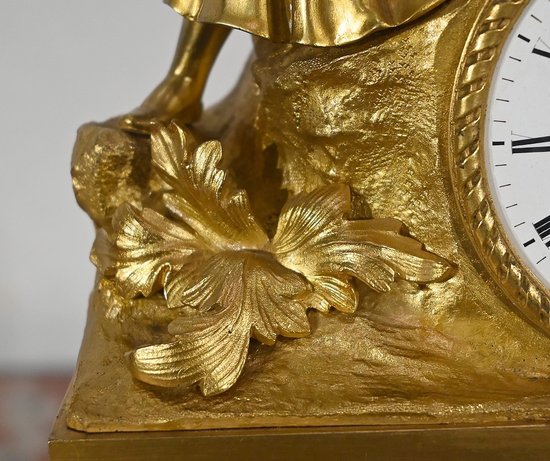 Gilt bronze clock, Napoleon III period - Mid 19th century
