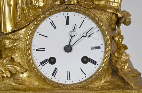 Gilt bronze clock, Napoleon III period - Mid 19th century