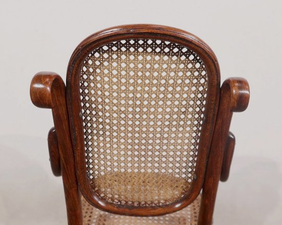 Kinder-Schaukelstuhl aus Buche, Maison Thonet - 1910