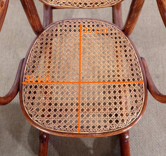 Kinder-Schaukelstuhl aus Buche, Maison Thonet - 1910