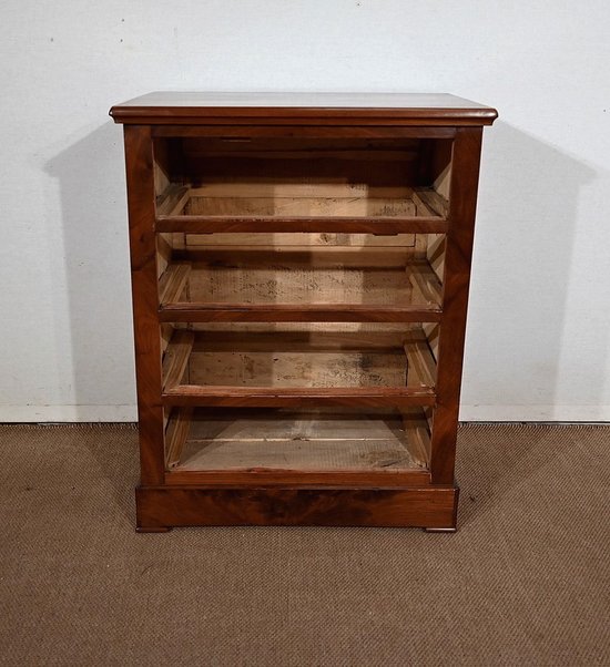 Small Chest of Drawers in Mahogany Burl - End of XIXth century
