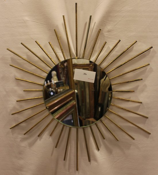 Mirror Sun Year 50 Metal Gold 60 X 60 Cm