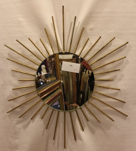 Mirror Sun Year 50 Metal Gold 60 X 60 Cm