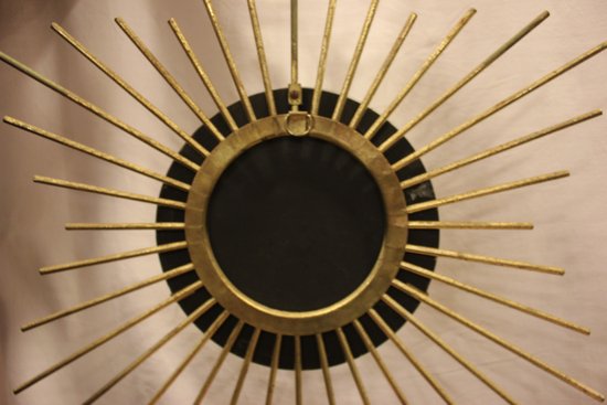 Mirror Sun Year 50 Metal Gold 60 X 60 Cm