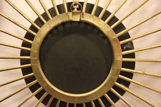 Mirror Sun Year 50 Metal Gold 60 X 60 Cm