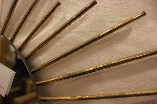 Mirror Sun Year 50 Metal Gold 60 X 60 Cm