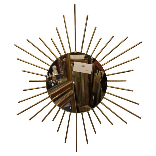 Mirror Sun Year 50 Metal Gold 60 X 60 Cm