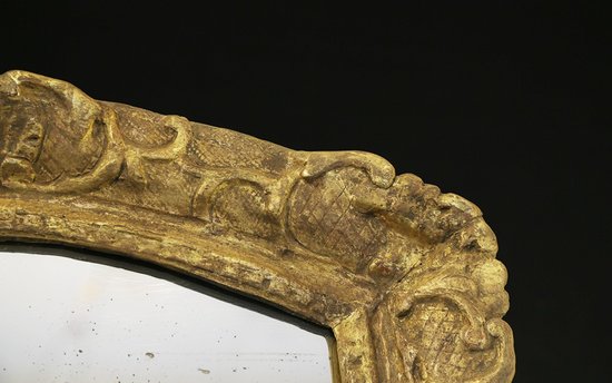Mirror in gilded wood Louis XIV XVIIth century