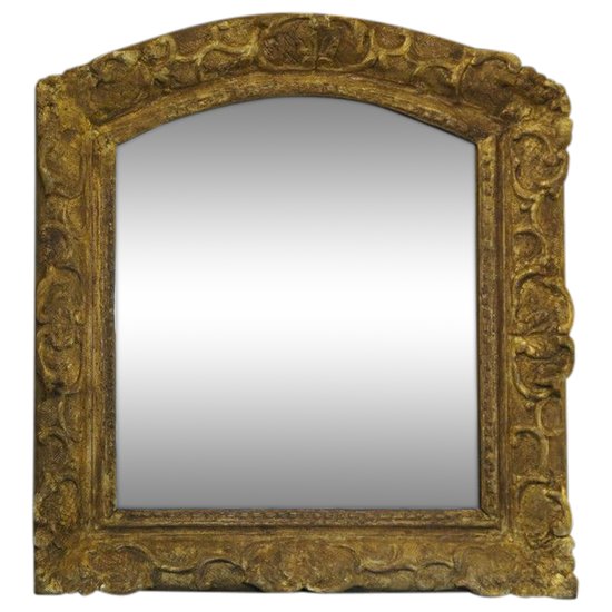 Miroir en bois doré Louis XIV