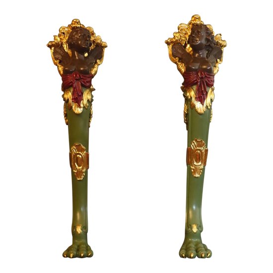  Pair of important Trapezophorums XIXth century