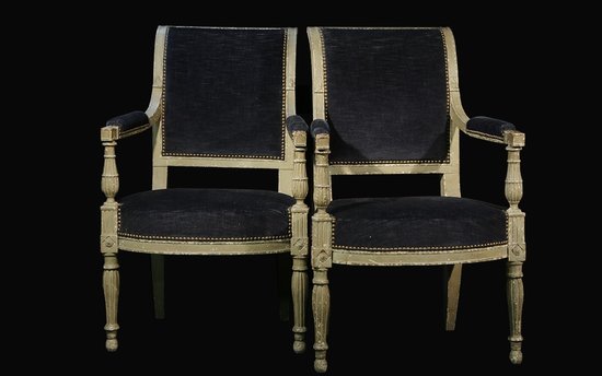 Paire de fauteuil Directoire  XVIIIème siècle 