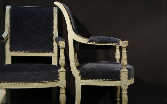 Paire de fauteuil Directoire  XVIIIème siècle 