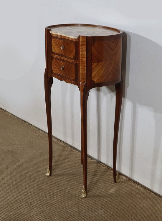 Élégante petite Table Rognon en Acajou et Bois de Rose – début XXe