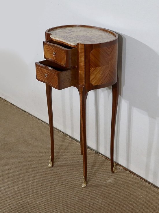Élégante petite Table Rognon en Acajou et Bois de Rose – début XXe