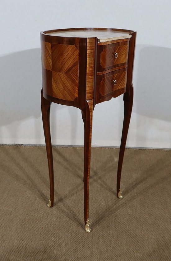 Élégante petite Table Rognon en Acajou et Bois de Rose – début XXe