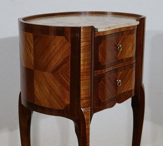Élégante petite Table Rognon en Acajou et Bois de Rose – début XXe