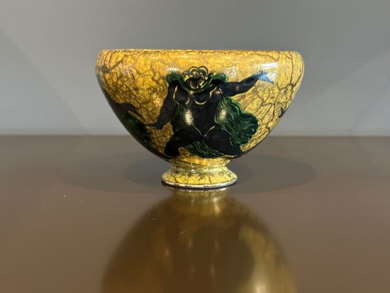 Jean Mayodon (1893 - 1967), Coupe Décor à  l'Antique En Céramique Emaillée Sèvres
