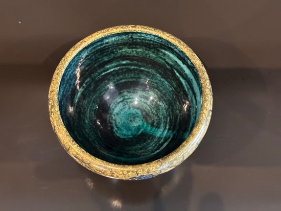 Jean Mayodon (1893 - 1967), Coupe Décor à  l'Antique En Céramique Emaillée Sèvres