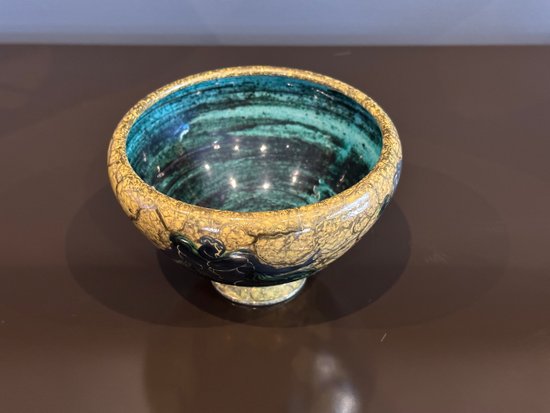 Jean Mayodon (1893 - 1967), Coupe Décor à  l'Antique En Céramique Emaillée Sèvres