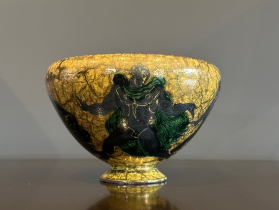 Jean Mayodon (1893 - 1967), Coupe Décor à  l'Antique En Céramique Emaillée Sèvres