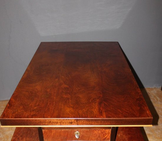 Scrivania d'epoca Art Déco in palissandro del 1930 circa