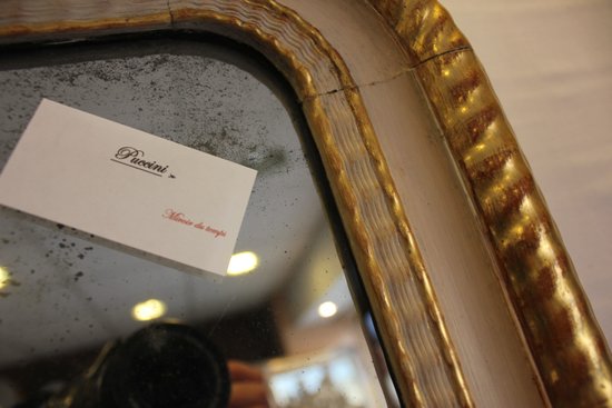 Miroir Louis Philippe, Feuille d'Or Et Patine, Glace Mercure 64 X 82 Cm