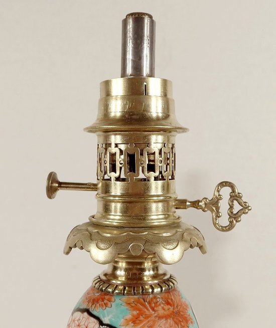 Coppia di lampade a olio, periodo Napoleone III - metà del XIX secolo