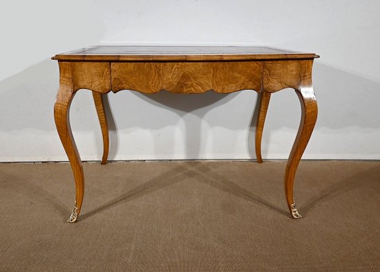 Table Bureau en Noyer, style Louis XV – Milieu XIXe