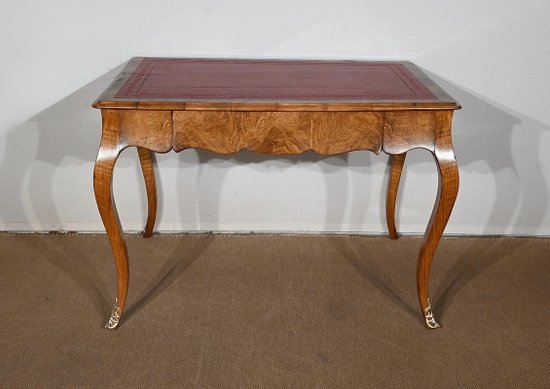 Table Bureau en Noyer, style Louis XV – Milieu XIXe