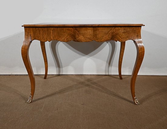 Table Bureau en Noyer, style Louis XV – Milieu XIXe