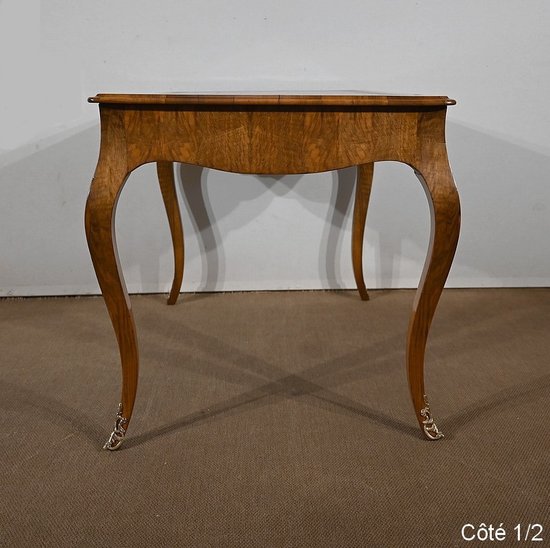 Table Bureau en Noyer, style Louis XV – Milieu XIXe