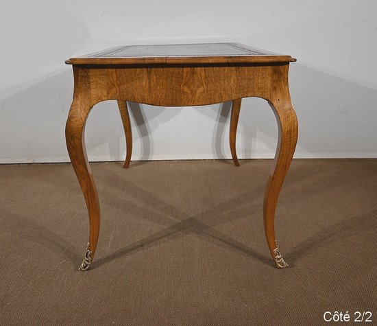 Table Bureau en Noyer, style Louis XV – Milieu XIXe