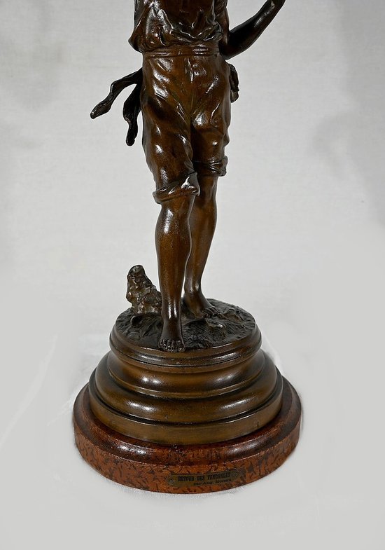 Important "Retour des Vendanges" Regulator, by A. Moreau - End of XIXth century