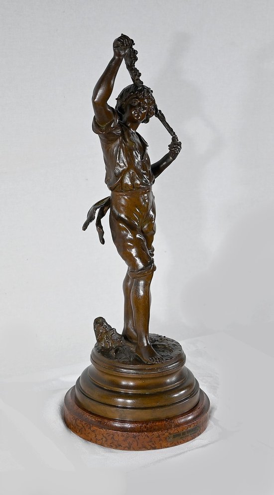 Important "Retour des Vendanges" Regulator, by A. Moreau - End of XIXth century