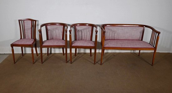 Ensemble de Salon Art déco en Hêtre massif – 1940