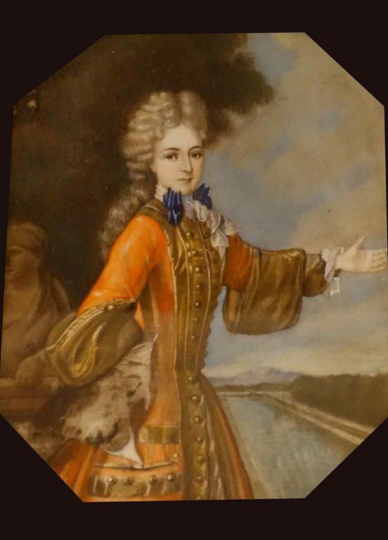 Large 18th century miniature of Mademoiselle Adelaïde De Savoie
