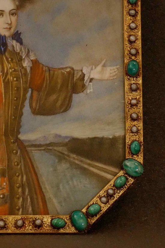 Large 18th century miniature of Mademoiselle Adelaïde De Savoie