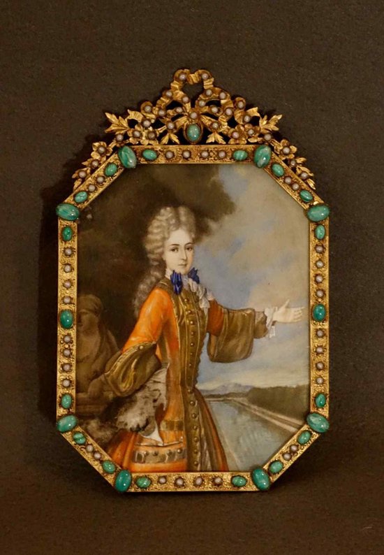 Large 18th century miniature of Mademoiselle Adelaïde De Savoie
