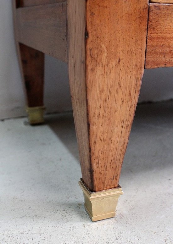 Guillotine Secretary in Blond Walnut, Louis XVI period - End of XVIIIth century