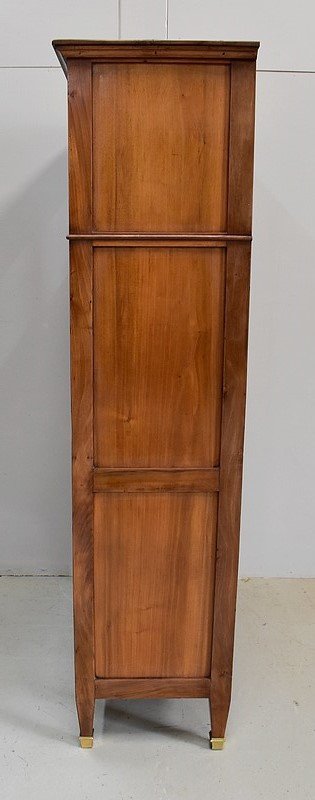 Guillotine Secretary in Blond Walnut, Louis XVI period - End of XVIIIth century